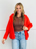 Fuzzy Hoodie Sweater Cardigan (Reg.)-2 Colors