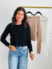 Contemporary Sweater Cardigan Top (Reg.)-3 Colors