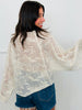 Ivory Eyelet Embroidered V-Neck Top (Reg. and Plus)