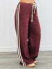 Lace Side Stripe Terry Sweatpants (Reg.)-2 Colors