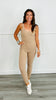 Seamless Tank Ribbed Jumpsuit (Reg)-2 Colors