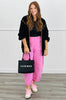 POL Black Whipstitch Sweater Cardigan (Reg.)