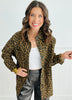 Brown Leopard Print Button Down Shacket (Reg.)