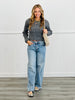 Textured Drop Shoulder Sweater Top (Reg.)-2 Colors
