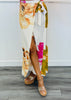 Floral Front Wrap Maxi Skirt (Reg. and Plus)
