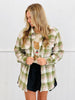 Brush Plaid Flannel Shacket (Reg)-2 Colors