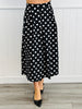 Polka Dot High Waist Midi Skirt (Reg & Plus)-2 Colors