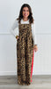 Racing Stripe Leopard Overalls (Reg & Plus)
