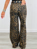 Judy Blue Hear Me Roar Wide Leg Leopard Jeans (Reg. and Plus)