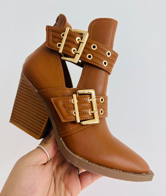 Tan Feeling Fresh Ankle Booties