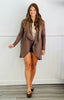 Fleece Lined Flowy Open Cardigan (Reg.)-2 Colors