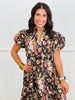 Chocolate Delight Floral Midi Dress (Reg & Plus)