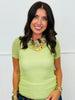 Mesh Short Sleeve Tee Top (Reg & Plus) - 5 Colors