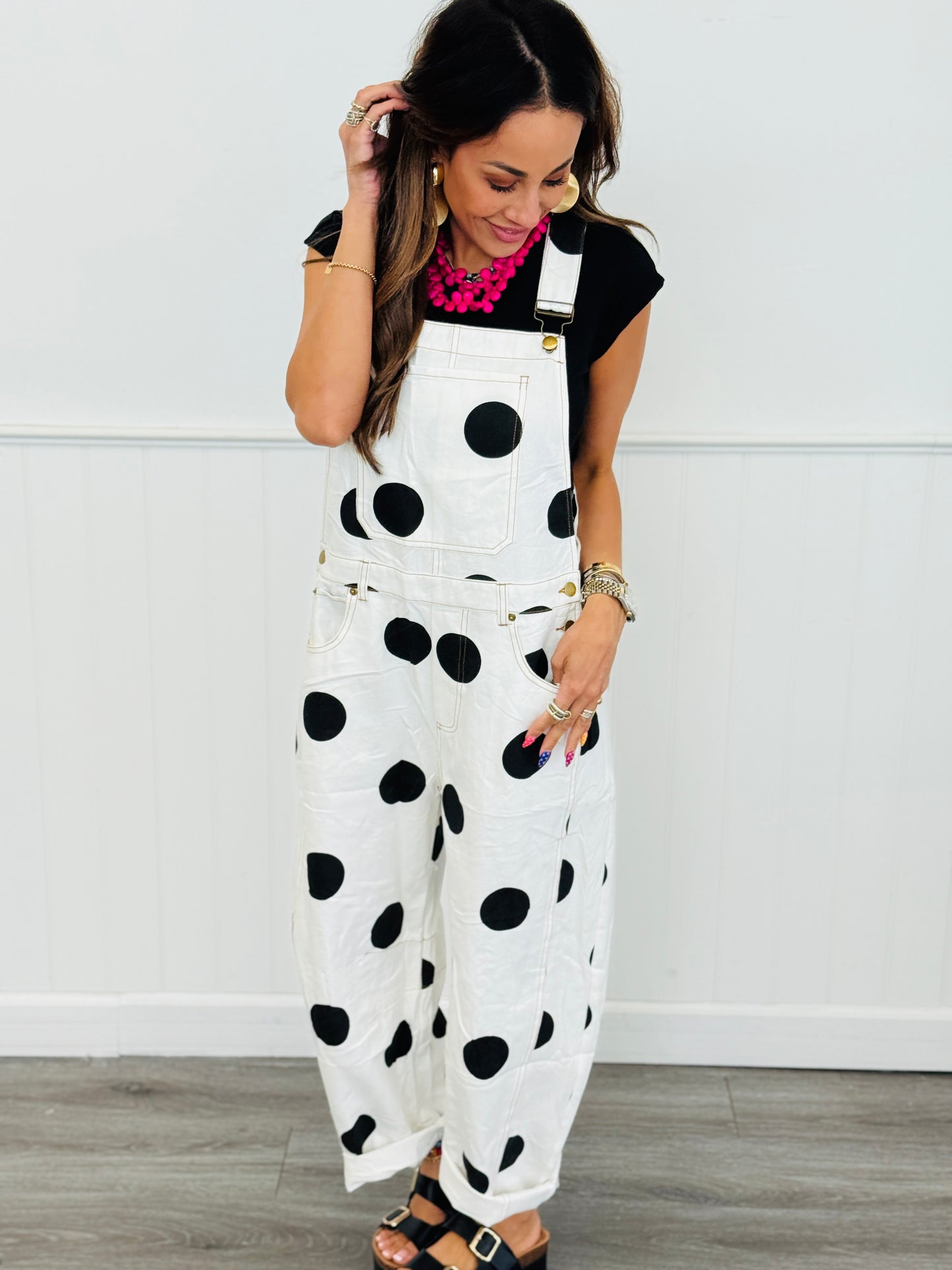 Polka Dot Overalls (Reg. and Plus)