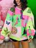 Queen Of Sparkles Licensed Lavender, Pink & Green Wicked Icon Sweatshirt (Reg. and Plus)