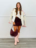 POL Quilted Embroidered Color Block Jacket (Reg.)-2 Colors