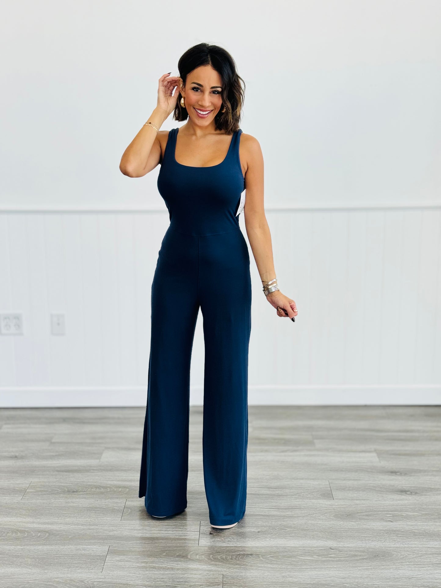 Recycled Wide Leg Jumpsuit (Reg. and Plus) - 3 Colors