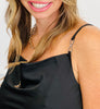 Satin Infinity Ring Cowl Neck Cami (Reg.)-3 Colors