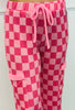 Checkerboard Drawstring Waist Pants (Reg & Plus)-3 Colors