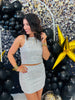 Sequin Top & Mini Skirt Set (Reg.)- 2 Colors