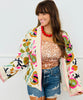 Deer Print Square Neck LS Top (Reg. and Plus)