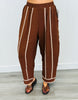 Chocolate Harlem Striped Pants (Reg & Plus)
