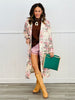 Cream Floral Duster Jacket (Reg & Plus)