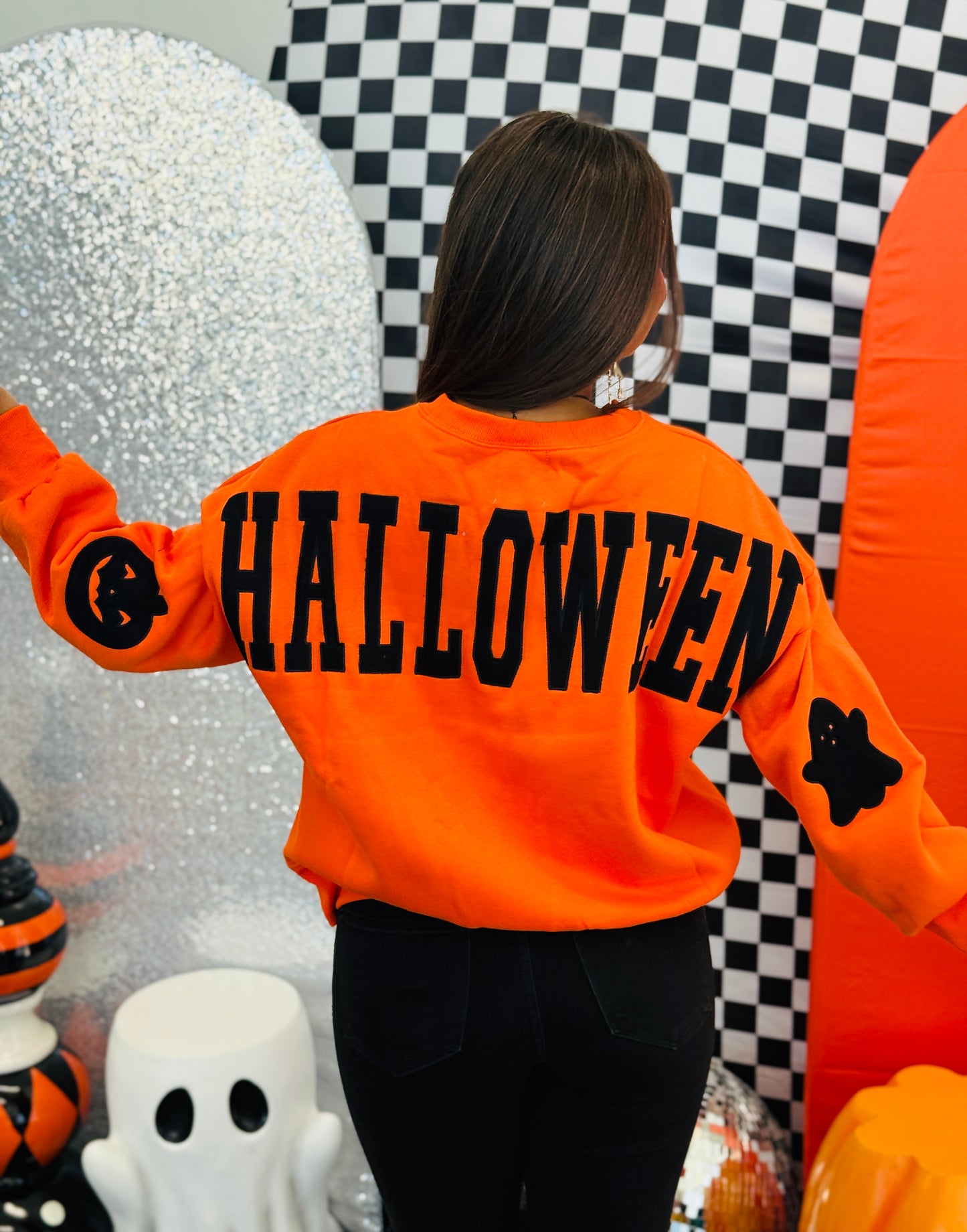 Rust/Orange Halloween Oversized Sweatshirt  (Reg.)