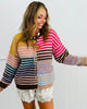 Candy Lane Striped Sweater Cardigan  (Reg.)