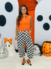 Orange Triple Fringe Sleeveless Sweater Top (Reg.)