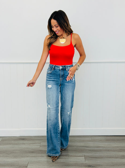 Risen Vanessa Vintage Wide Leg Jeans (Reg & Plus)