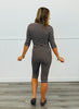 Brown Striped Top & Capri Pants Set (Reg.)