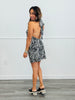 Zebra Halter Neck Mini Dress (Reg.)