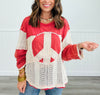 POL Red Peace Patch Long Sleeve Top (Reg.)