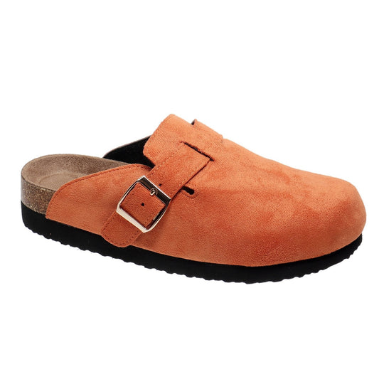 Orange Ronan Buckle Mule