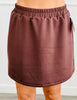 Brown Mini Skort (Reg. and Plus)