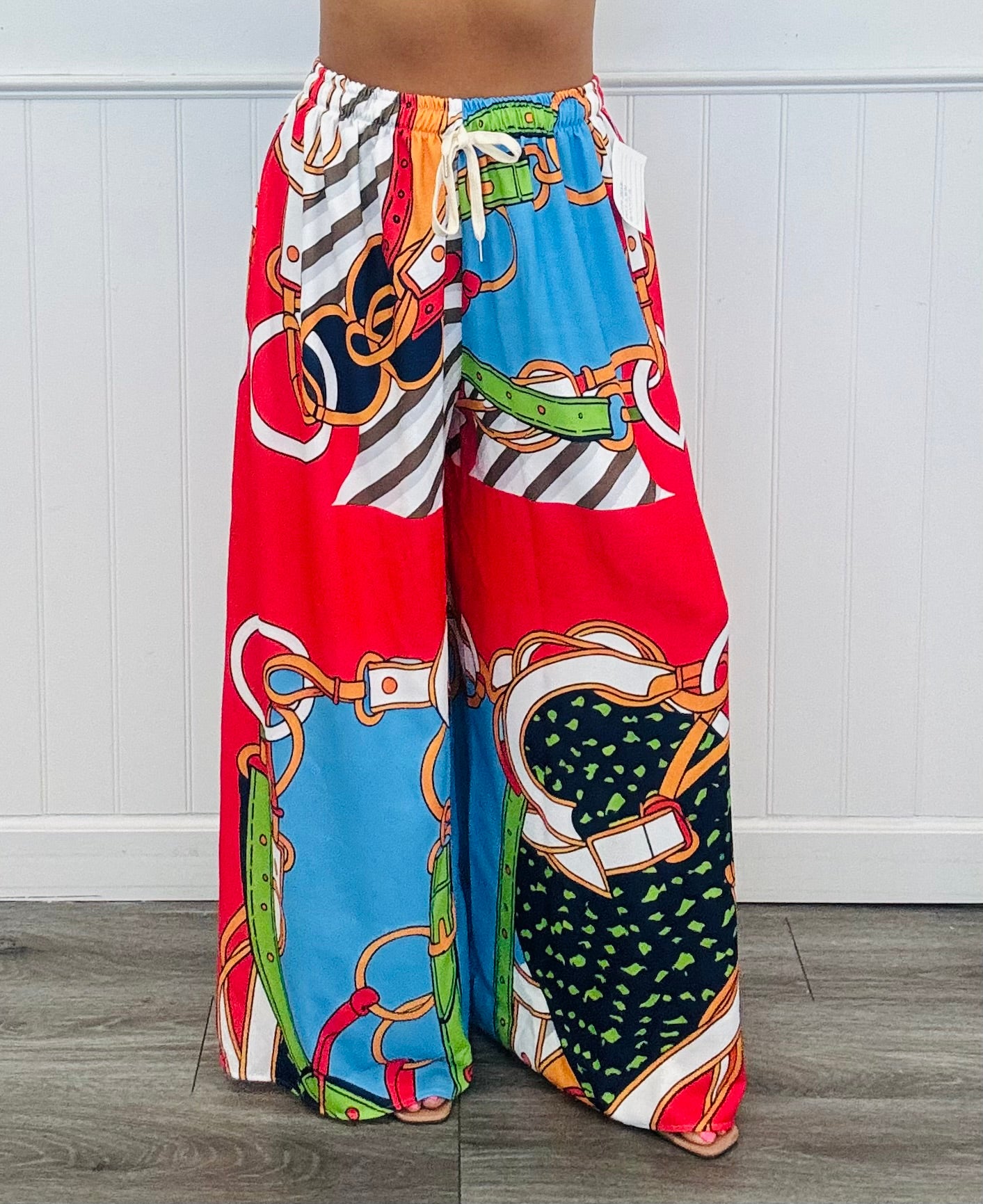 Equestrian Elegance Wide Leg Pants (One Size)