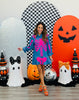 Queen Of Sparkles Denim & Pink Sequin Skeleton Mini Dress (Reg. and Plus)