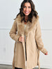 Faux Fure Self Tie Coat (Reg.)- 2 Colors