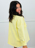 Yellow Distressed Button Up Jacket (One Size)