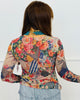 Bold Floral Mesh LS Top (Reg. and Plus)