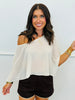 Asymmetric Hem Chiffon Poncho Top (Reg.) - 3 Colors