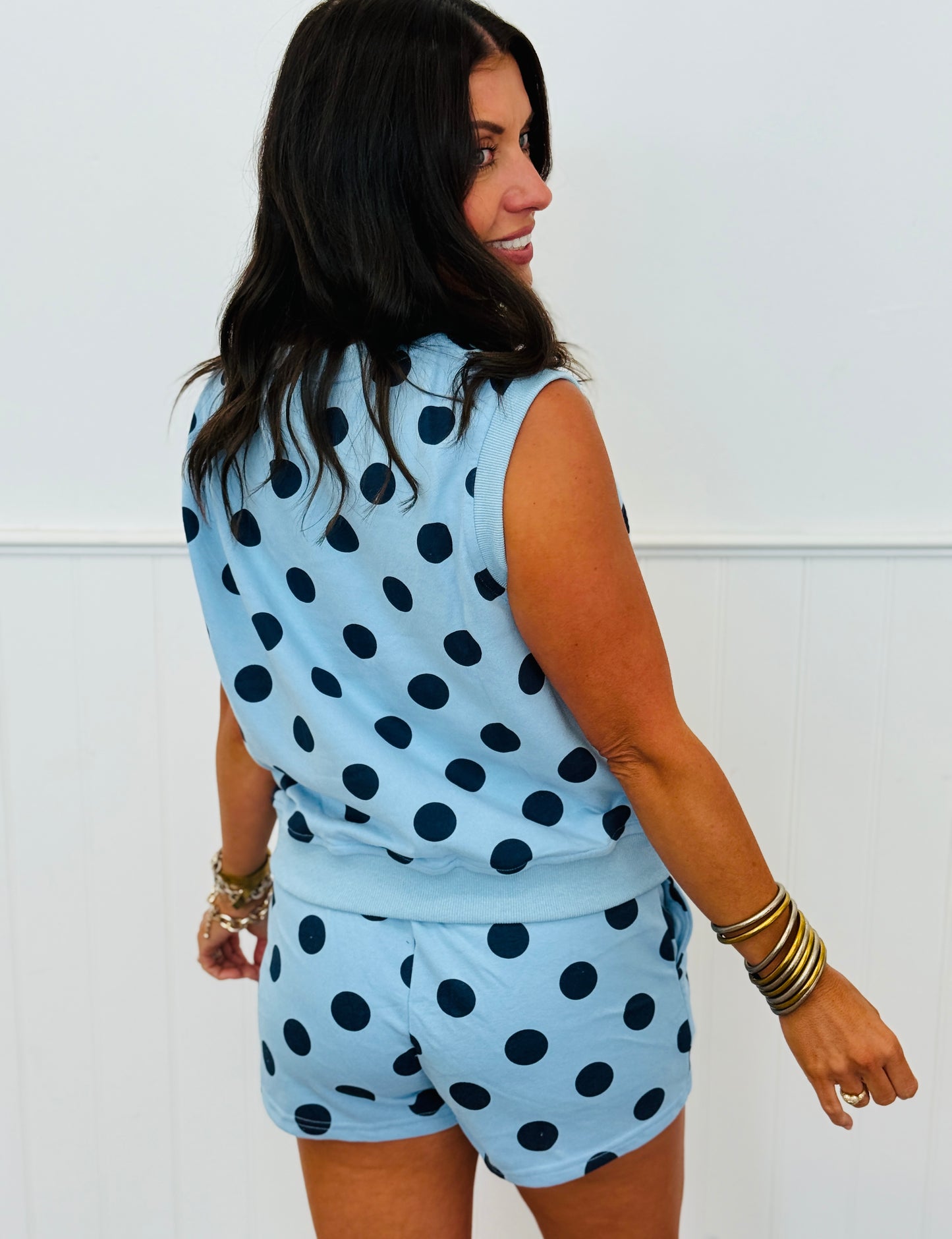 Polka Dot Sleeveless Top & Shorts Set (Reg.) - 4 Colors