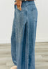 Queen Of Sparkles Denim Rhinestone Barrel Jeans (Reg. and Plus)