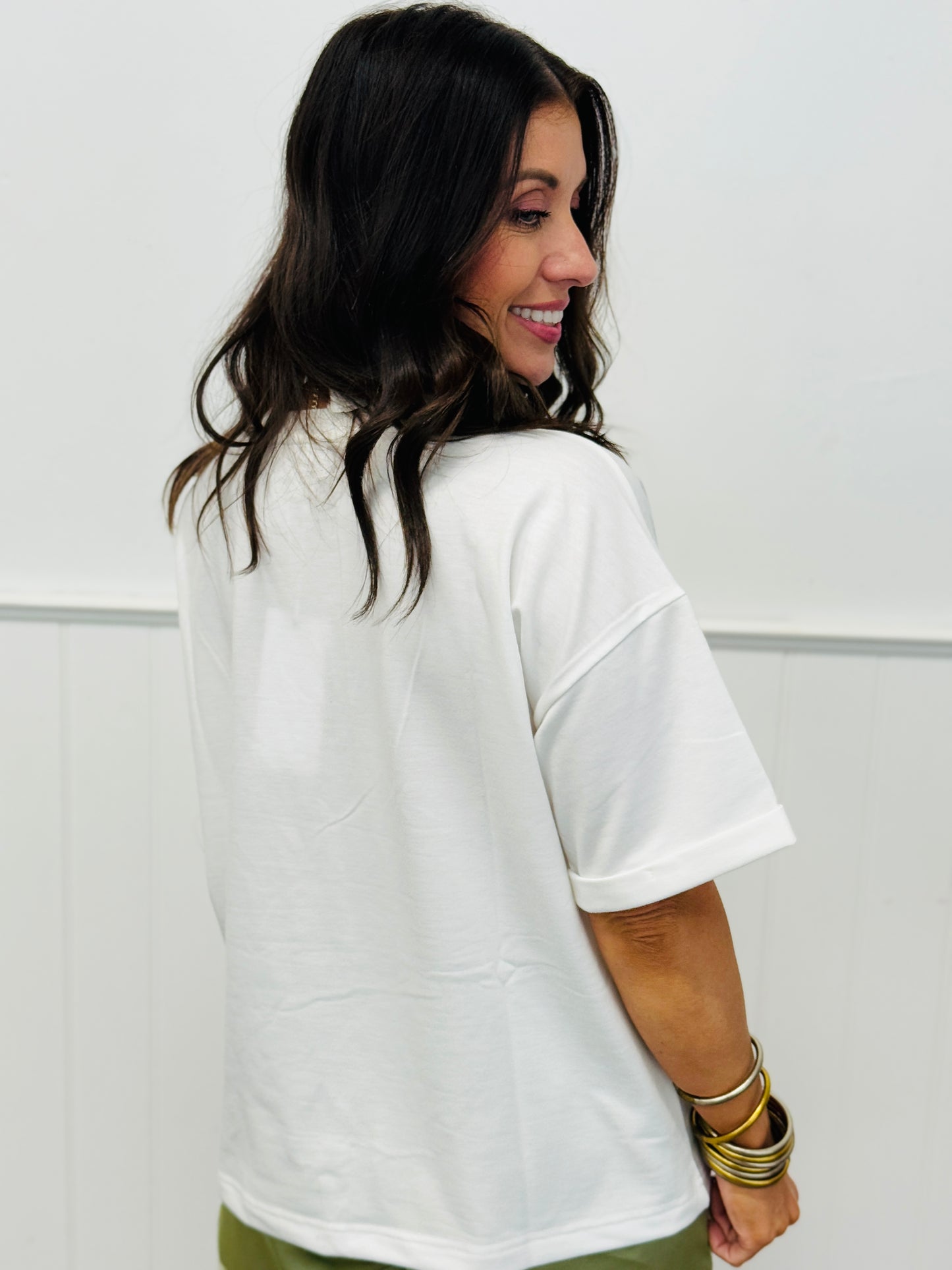 Mallard Duck Embroidered Short Sleeve Top (Reg.)