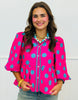 Polka Dot Perfectly Peplum Blouse (Reg.) - 2 Colors