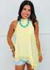 High Neck Asymmetric Hem Top (Reg.)-2 Colors