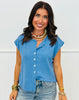 Button Down Sweater Top (Reg) - 5 Colors