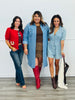 Lt. Denim Western Vibe Romper (Reg)