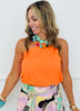 One Shoulder Knot Detail Tank Top (Reg.)-7 Colors